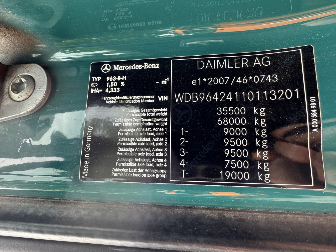 Camión multibasculante, Camión grúa Mercedes-Benz Arocs 3251 8X4 Haken mit Kran HMF 2620 K5: foto 7 Camión multibasculante, Camión grúa Mercedes-Benz Arocs 3251 8X4 Haken mit Kran HMF 2620 K5: foto 7