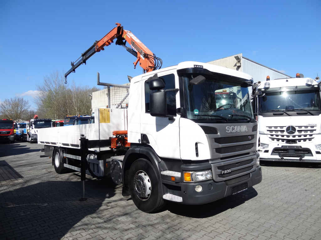 Camión grúa, Camión caja abierta Scania P230 4X2 Kran Atlas 92.2 A2: foto 9