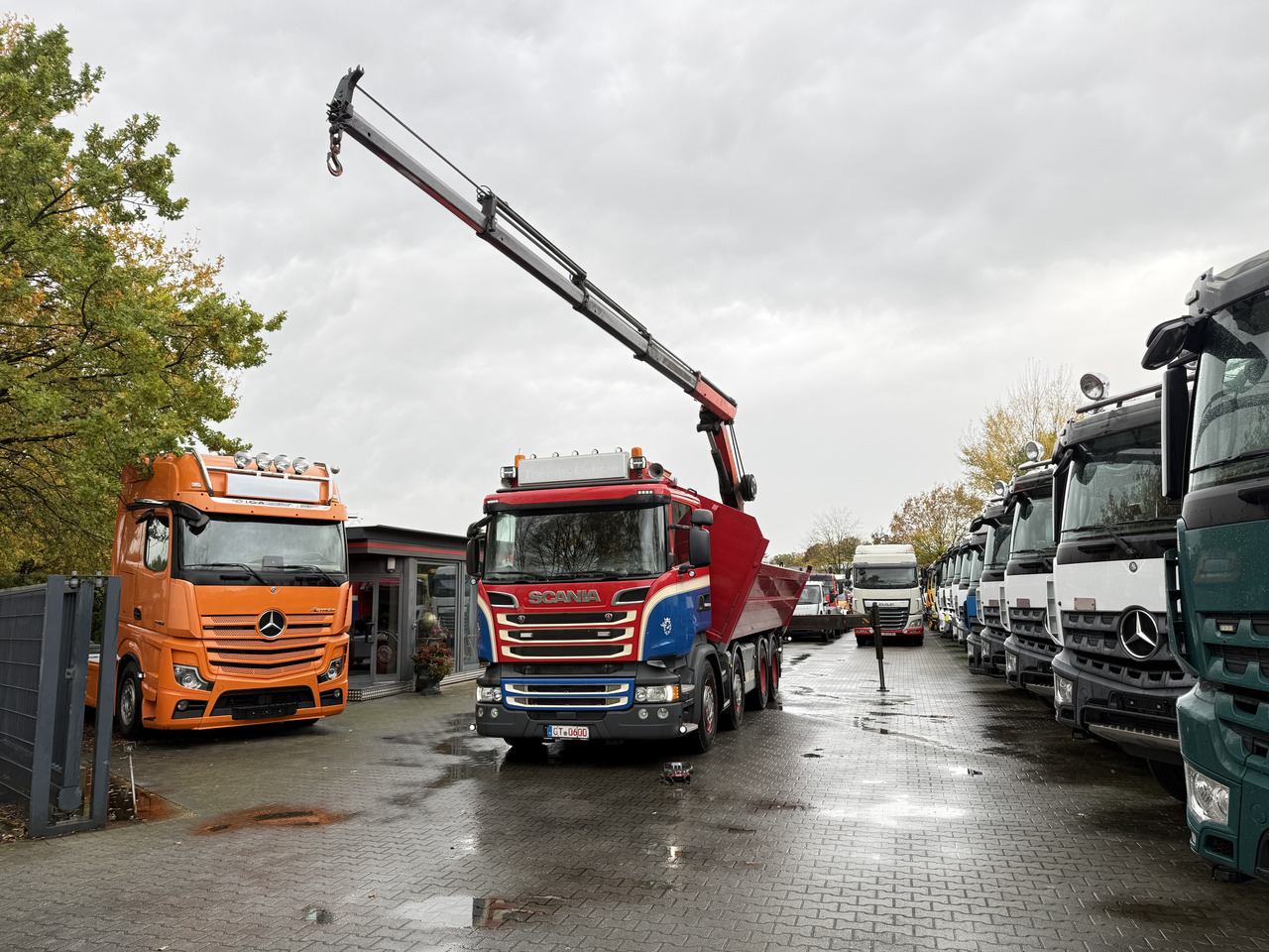 Leasing de Scania R580 V8 8X4 Kipper Kran Palfinger 22002 Scania R580 V8 8X4 Kipper Kran Palfinger 22002: foto 15