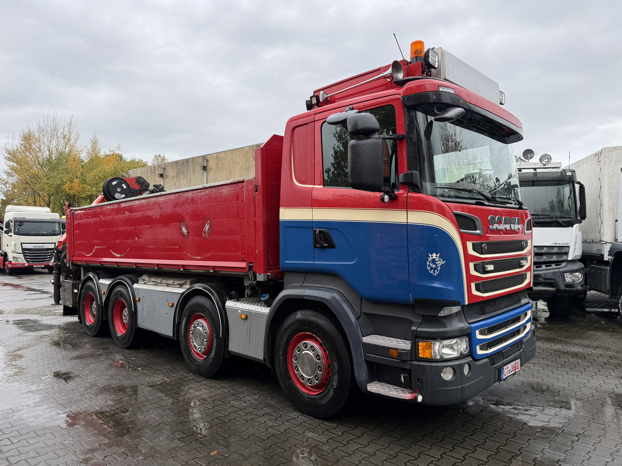Leasing de Scania R580 V8 8X4 Kipper Kran Palfinger 22002 Scania R580 V8 8X4 Kipper Kran Palfinger 22002: foto 9