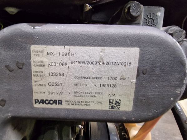 DAF MX-11 291 H1 Engine (Truck) - Motor para Camión: foto 2 DAF MX-11 291 H1 Engine (Truck) - Motor para Camión: foto 2