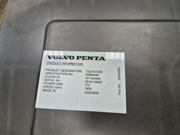 Motor para Maquinaria industrial Volvo  TAD1672VE Engine (Industrial) New: foto 14