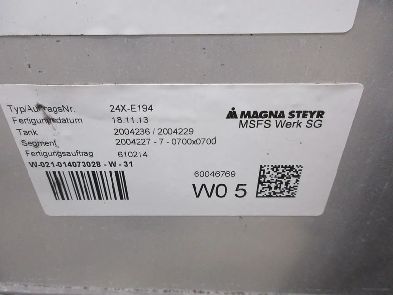 Iveco 81.12201-5839 // 81.12201-5933 // 450 LITER MAN TGX TGS EURO 6 TANK MODEL 2018 - Depósito de combustible para Camión: foto 5 Iveco 81.12201-5839 // 81.12201-5933 // 450 LITER MAN TGX TGS EURO 6 TANK MODEL 2018 - Depósito de combustible para Camión: foto 5