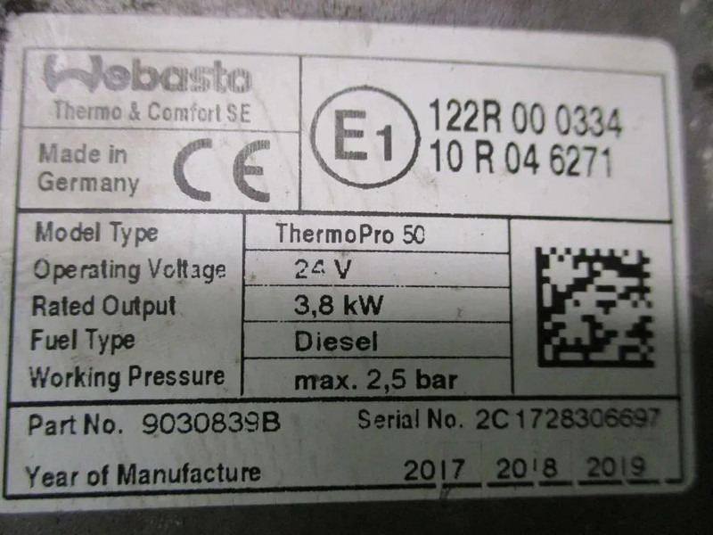 Sistema eléctrico para Camión Mercedes-Benz A 960 830 61 61 STANDKACHEL MERCEDES BENZ 1945 MP4: foto 10