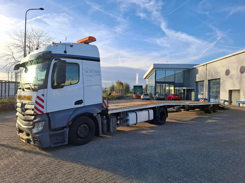 Mercedes-Benz Actros 1842 / NL TRUCK / CAR CARRIER COMBINATION / TUV: 11-12-2025 / 1XWINCH / FRANZ MERSCH / GALVANIZED / SMART TACHO / AUTOMAT - Camión portavehículos: foto 1 Mercedes-Benz Actros 1842 / NL TRUCK / CAR CARRIER COMBINATION / TUV: 11-12-2025 / 1XWINCH / FRANZ MERSCH / GALVANIZED / SMART TACHO / AUTOMAT - Camión portavehículos: foto 1