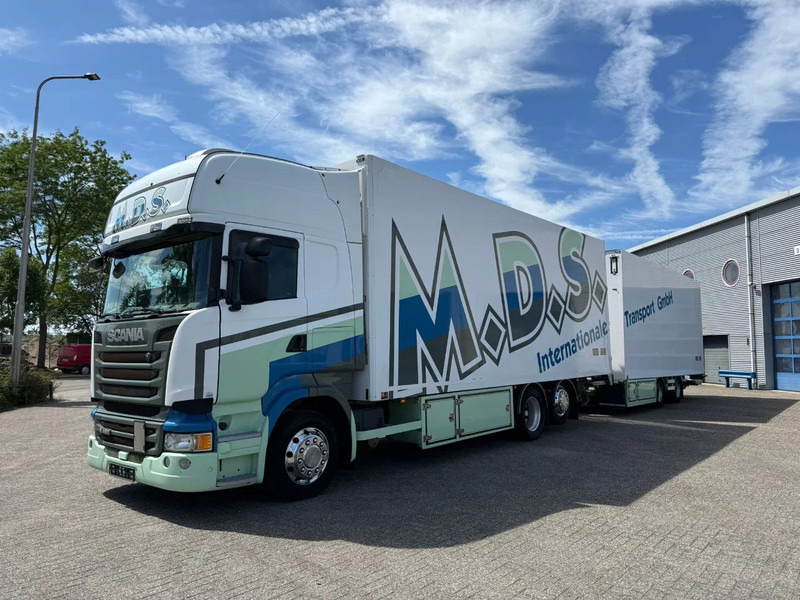 Scania R450 / RETARDER / ISOLATED GERMAN FLOWER COMBI / THROUGH-LOADING SYSTEM / 2XPLATFORM / LIFT+LENKACHSE / LWDS / EURO-6 / 2014 - Camión frigorífico: foto 1 Scania R450 / RETARDER / ISOLATED GERMAN FLOWER COMBI / THROUGH-LOADING SYSTEM / 2XPLATFORM / LIFT+LENKACHSE / LWDS / EURO-6 / 2014 - Camión frigorífico: foto 1