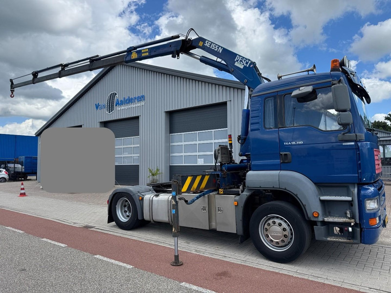 MAN TGA 18.310, Crane Pesci SE155N/4, Manual Kran, Grua, Grue, Kraan - Cabeza tractora: foto 1 MAN TGA 18.310, Crane Pesci SE155N/4, Manual Kran, Grua, Grue, Kraan - Cabeza tractora: foto 1