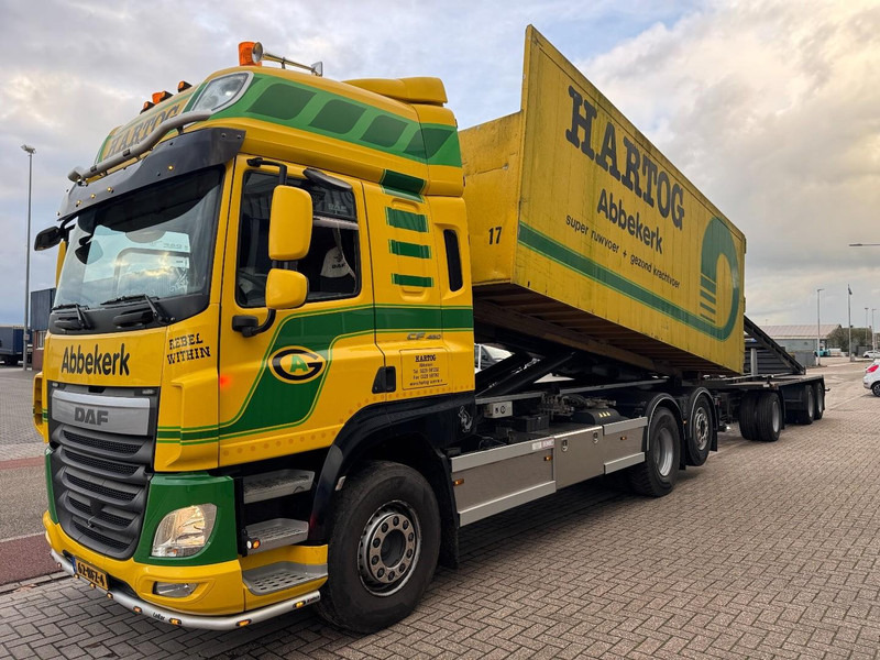 Camión multibasculante DAF CF85-460 6x2 VDL Hook system, LZV-Ontheffing, 300.000 Km!!!: foto 12