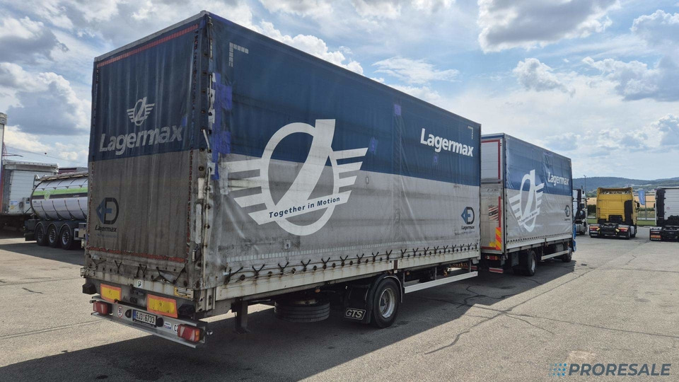 DAF LF 260 FA EURO 6 valník s plachtou + hydraulické čelo - prodejné jen s přívěsem GTS P0471Z - cena je za celou soupravu - Camión lona: foto 3 DAF LF 260 FA EURO 6 valník s plachtou + hydraulické čelo - prodejné jen s přívěsem GTS P0471Z - cena je za celou soupravu - Camión lona: foto 3