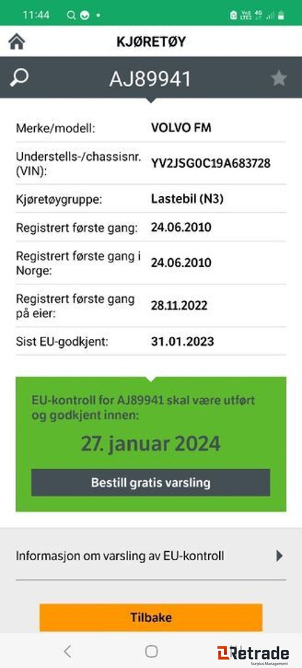 2010mod. VOLVO FM 400HK - Camión caja abierta, Camión grúa: foto 2 2010mod. VOLVO FM 400HK - Camión caja abierta, Camión grúa: foto 2