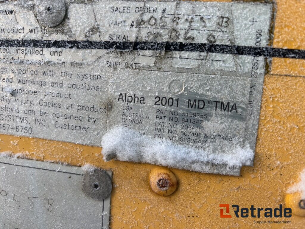 Equipo de construcción TMA skylt / kudde  Maxi sign bp logic / Alpa 2001 MD TMA: foto 18