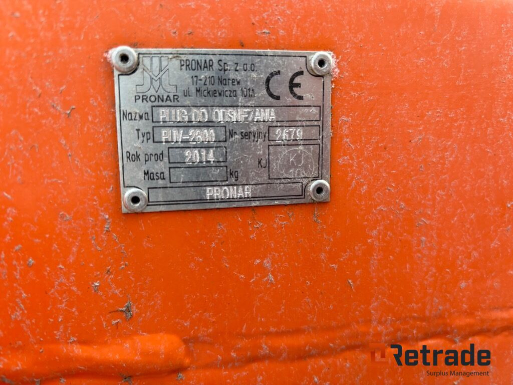 Vikplog Pronar PUV 280 - Cuchilla quitanieves: foto 5 Vikplog Pronar PUV 280 - Cuchilla quitanieves: foto 5