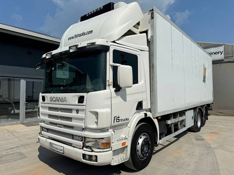 Scania R 114 6X2 carrier fridge - ramp - Camión frigorífico: foto 1 Scania R 114 6X2 carrier fridge - ramp - Camión frigorífico: foto 1