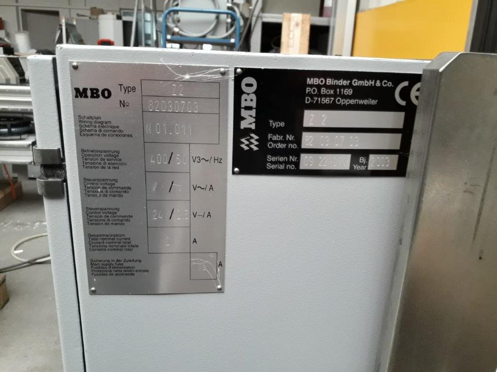 MBO Z2 mobile, 180° rotatable cross-fold unit with navigator control - Plegadora de papel: foto 5 MBO Z2 mobile, 180° rotatable cross-fold unit with navigator control - Plegadora de papel: foto 5