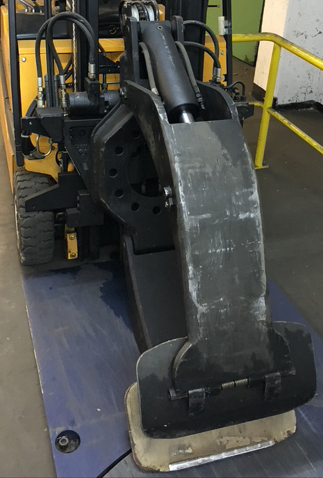 Carretilla elevadora eléctrica Three-wheel electric front loader Jungheinrich EFG DF 15 with duplex mast and Meyer roller clamp: foto 12