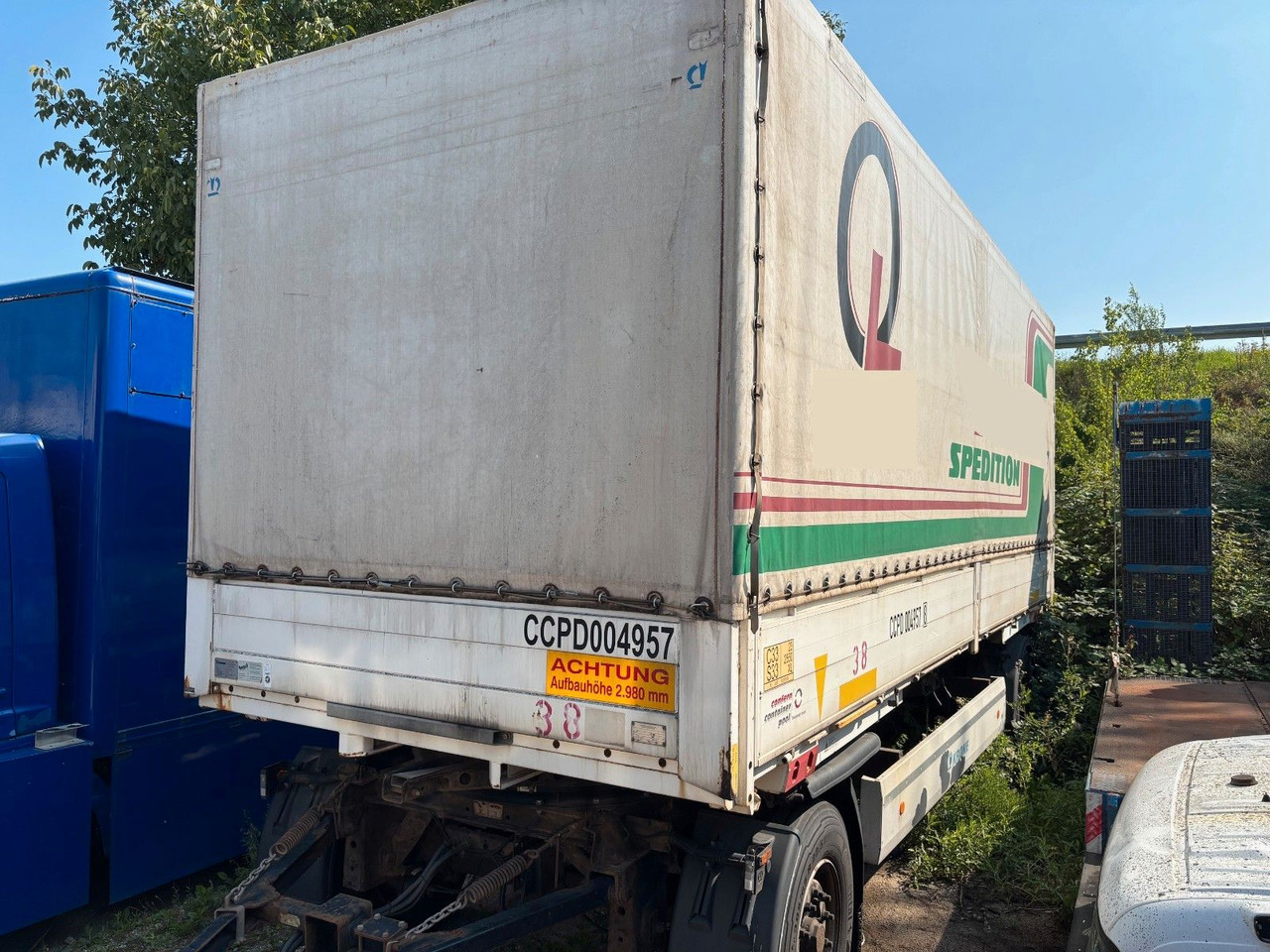 Krone AZ Alubordwände/Luft/Scheibe/BPW - Remolque con toldo: foto 1 Krone AZ Alubordwände/Luft/Scheibe/BPW - Remolque con toldo: foto 1