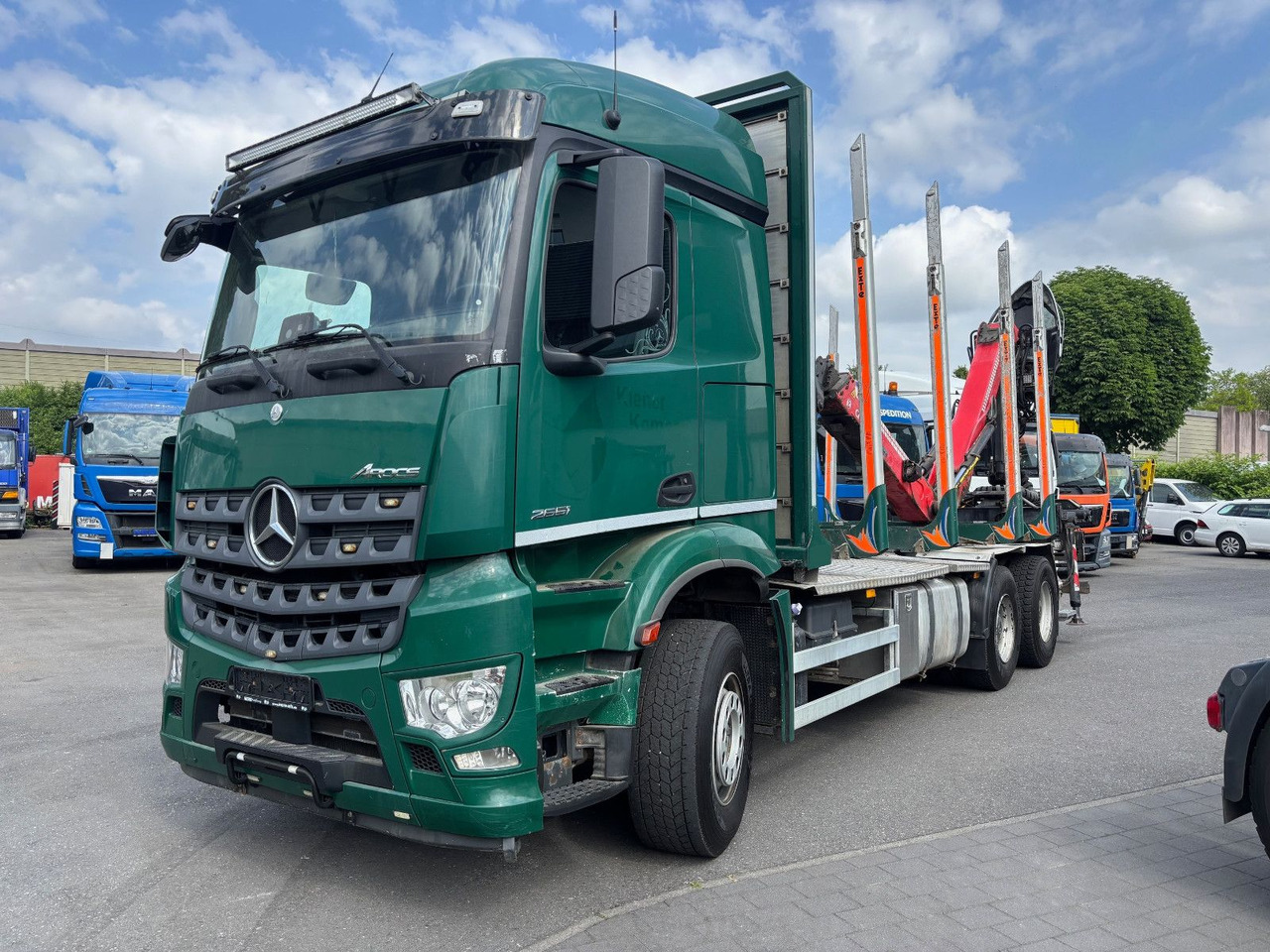 Mercedes-Benz Arocs 6x4/Kran Cranab TZ 12.2 - Camión forestal, Camión grúa: foto 2 Mercedes-Benz Arocs 6x4/Kran Cranab TZ 12.2 - Camión forestal, Camión grúa: foto 2