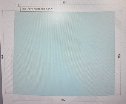John Deere Sg 2 Cab 40, 50, 55 Series,windscreen Upper Right R50753 - Ventana y piezas: foto 5 John Deere Sg 2 Cab 40, 50, 55 Series,windscreen Upper Right R50753 - Ventana y piezas: foto 5