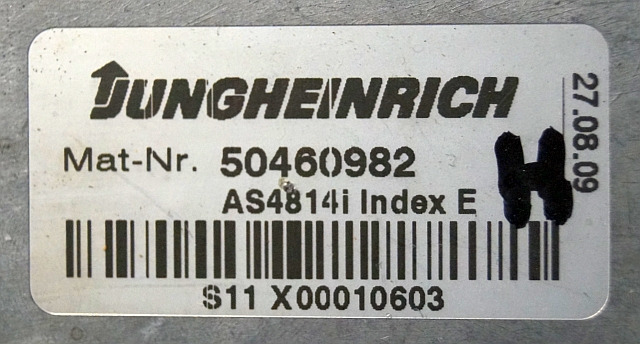 Jungheinrich 50460982 | Hef regeling Lifting controller AS4814i index E from ET - Unidad de control para Equipo de manutención: foto 2 Jungheinrich 50460982 | Hef regeling Lifting controller AS4814i index E from ET - Unidad de control para Equipo de manutención: foto 2