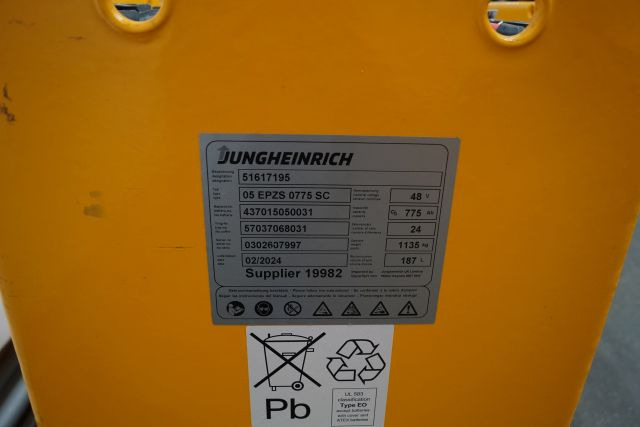 Jungheinrich unknown | Battery 48V775Ah 05-EPZS775SC Year 2024 weight 1135 kg sn - Acumulador para Equipo de manutención: foto 4 Jungheinrich unknown | Battery 48V775Ah 05-EPZS775SC Year 2024 weight 1135 kg sn - Acumulador para Equipo de manutención: foto 4