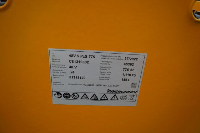 Jungheinrich unknown | Battery 48V775Ah 48 5PZS775 Year 2022 weight 1119 kg sn. - Acumulador para Equipo de manutención: foto 4 Jungheinrich unknown | Battery 48V775Ah 48 5PZS775 Year 2022 weight 1119 kg sn. - Acumulador para Equipo de manutención: foto 4
