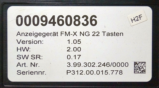 Still 0009460836 | Display V1.05 HW 2.00 Sw. 0.17 from Still FMX14N year 2018 - Salpicadero para Equipo de manutención: foto 3 Still 0009460836 | Display V1.05 HW 2.00 Sw. 0.17 from Still FMX14N year 2018 - Salpicadero para Equipo de manutención: foto 3