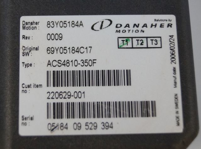 Toyota/BT 220629-001 | Danaher motion AC Superdrive motor controller 83Y05184A A - Unidad de control para Equipo de manutención: foto 2 Toyota/BT 220629-001 | Danaher motion AC Superdrive motor controller 83Y05184A A - Unidad de control para Equipo de manutención: foto 2