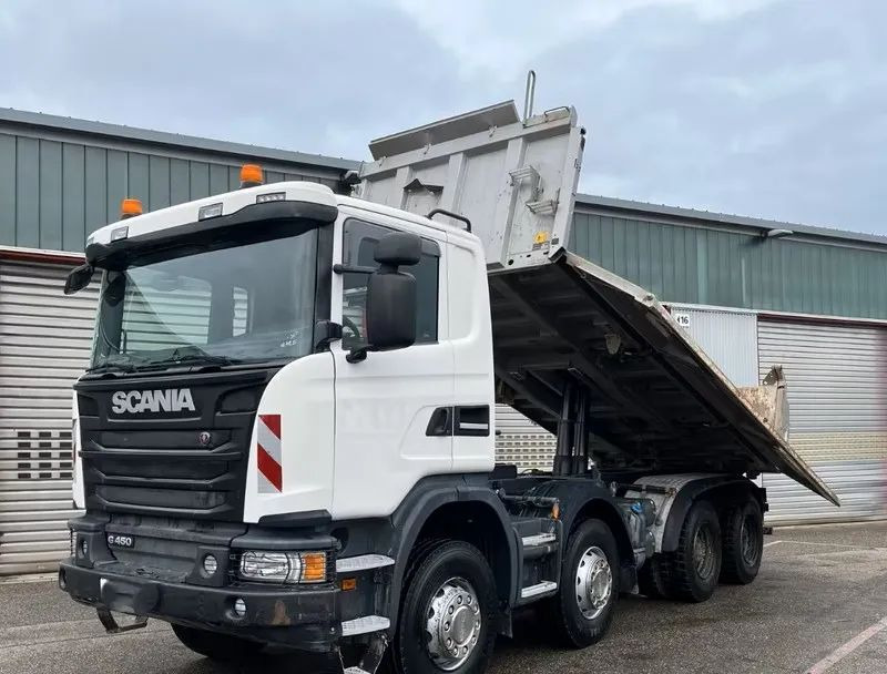 Scania G 450 8x4 | Meiller Bordmatik Wywrotka trójstronna | Retarder | 298.000 km!!!! | Euro 6 |1 właściciel - Camión volquete: foto 2 Scania G 450 8x4 | Meiller Bordmatik Wywrotka trójstronna | Retarder | 298.000 km!!!! | Euro 6 |1 właściciel - Camión volquete: foto 2