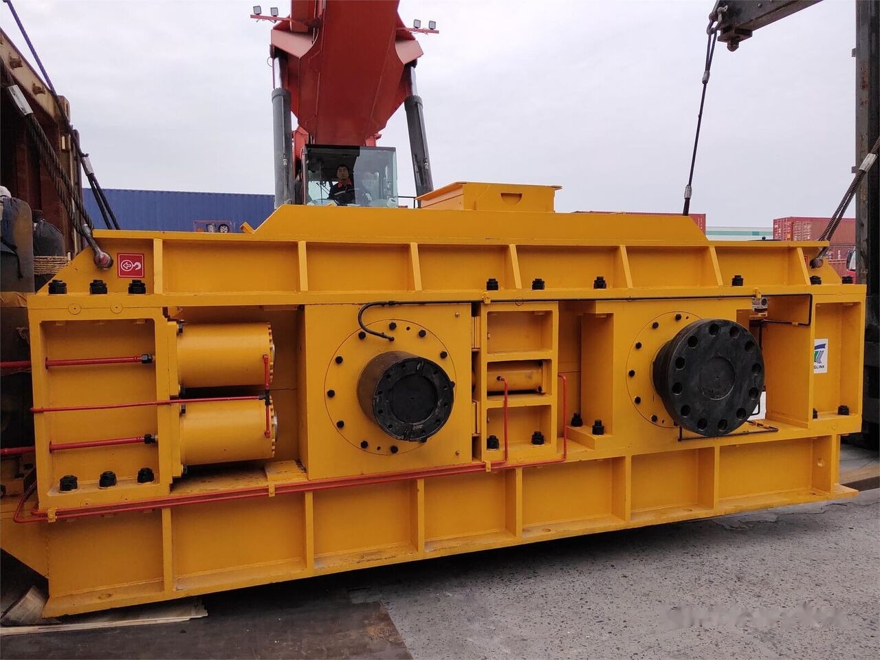 Machacadora Kinglink KL2PGS1500 hydraulic roller crusher for sand making: foto 8