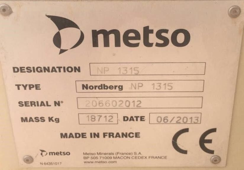 Metso NP1315 - Trituradora de impacto: foto 2 Metso NP1315 - Trituradora de impacto: foto 2