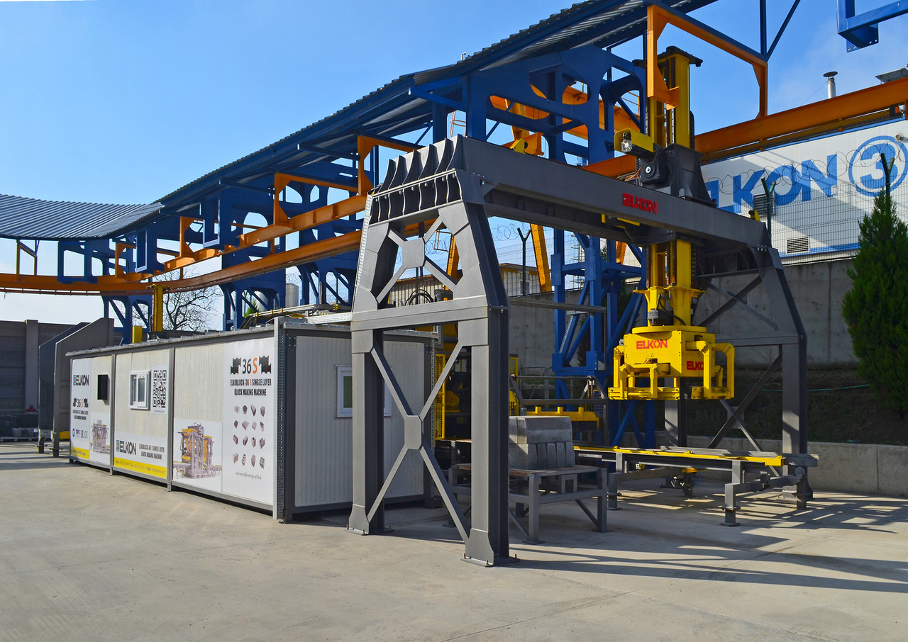 ELKON ELKOBLOCK-S36 FULLY AUTOMATIC SINGLE LAYER Concrete Block Machine - Maquinaria de construcción: foto 5 ELKON ELKOBLOCK-S36 FULLY AUTOMATIC SINGLE LAYER Concrete Block Machine - Maquinaria de construcción: foto 5