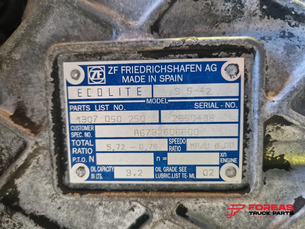 Caja de cambios para Camión MERCEDES-BENZ ATEGO S5 - 42: foto 9