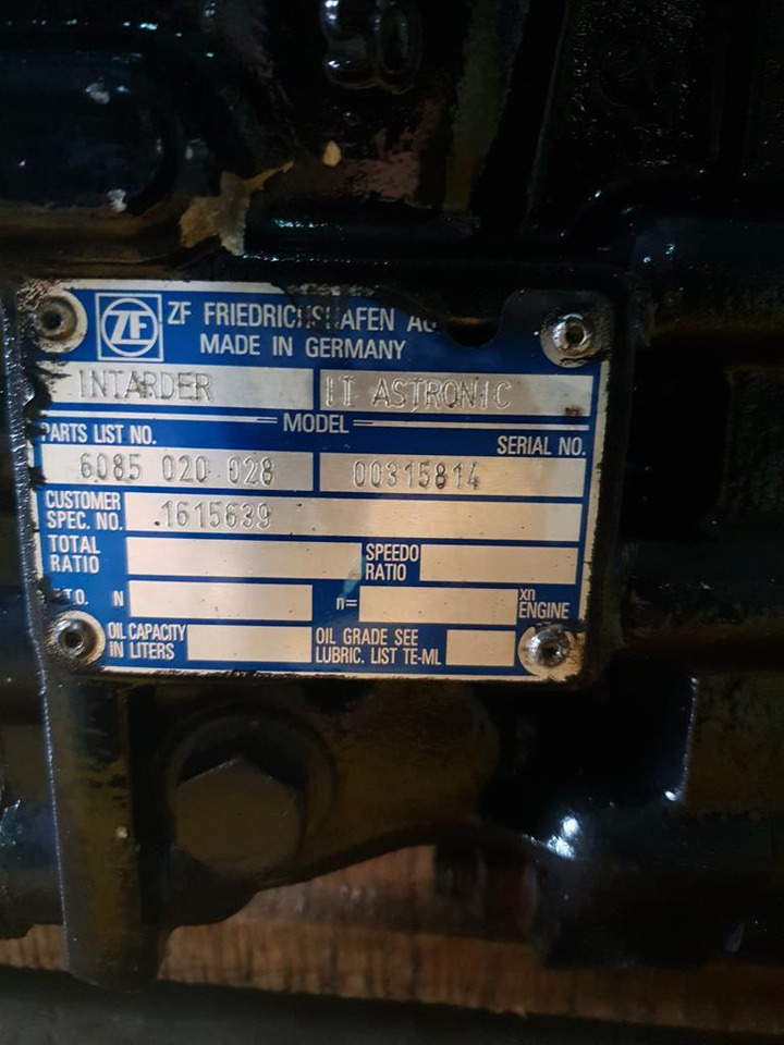 Caja de cambios para Camión ZF ASTRONIC 12 AS 2301 IT FOR MAN - WITH INTARDER: foto 6 Caja de cambios para Camión ZF ASTRONIC 12 AS 2301 IT FOR MAN - WITH INTARDER: foto 6