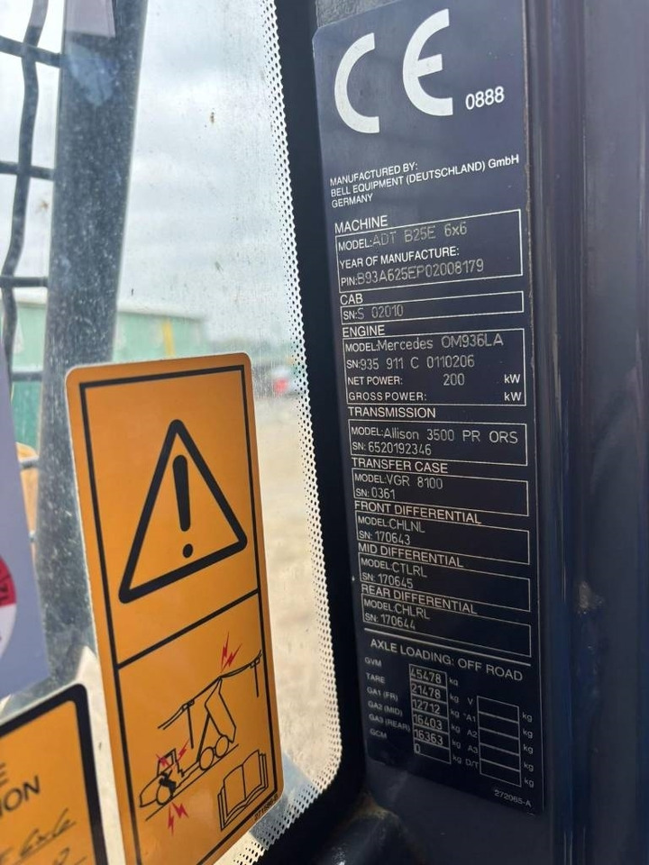 Dúmper articulado Bell B 25 E: foto 9 Dúmper articulado Bell B 25 E: foto 9