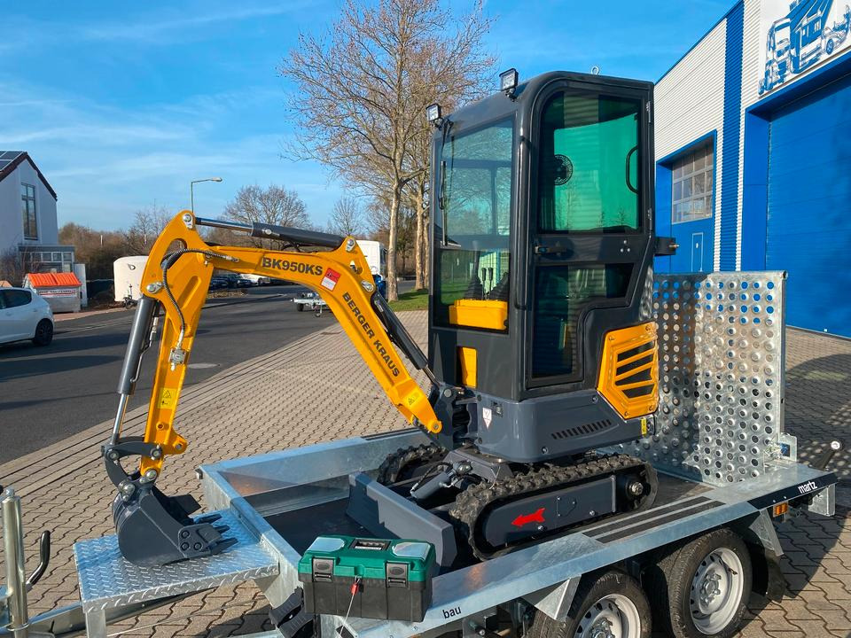 Minibagger BK950KS + Tieflader + Zubehör *INKL.19% MWST*BERGER KRAUS*KABINE*SOFORT!* - Miniexcavadora: foto 4 Minibagger BK950KS + Tieflader + Zubehör *INKL.19% MWST*BERGER KRAUS*KABINE*SOFORT!* - Miniexcavadora: foto 4
