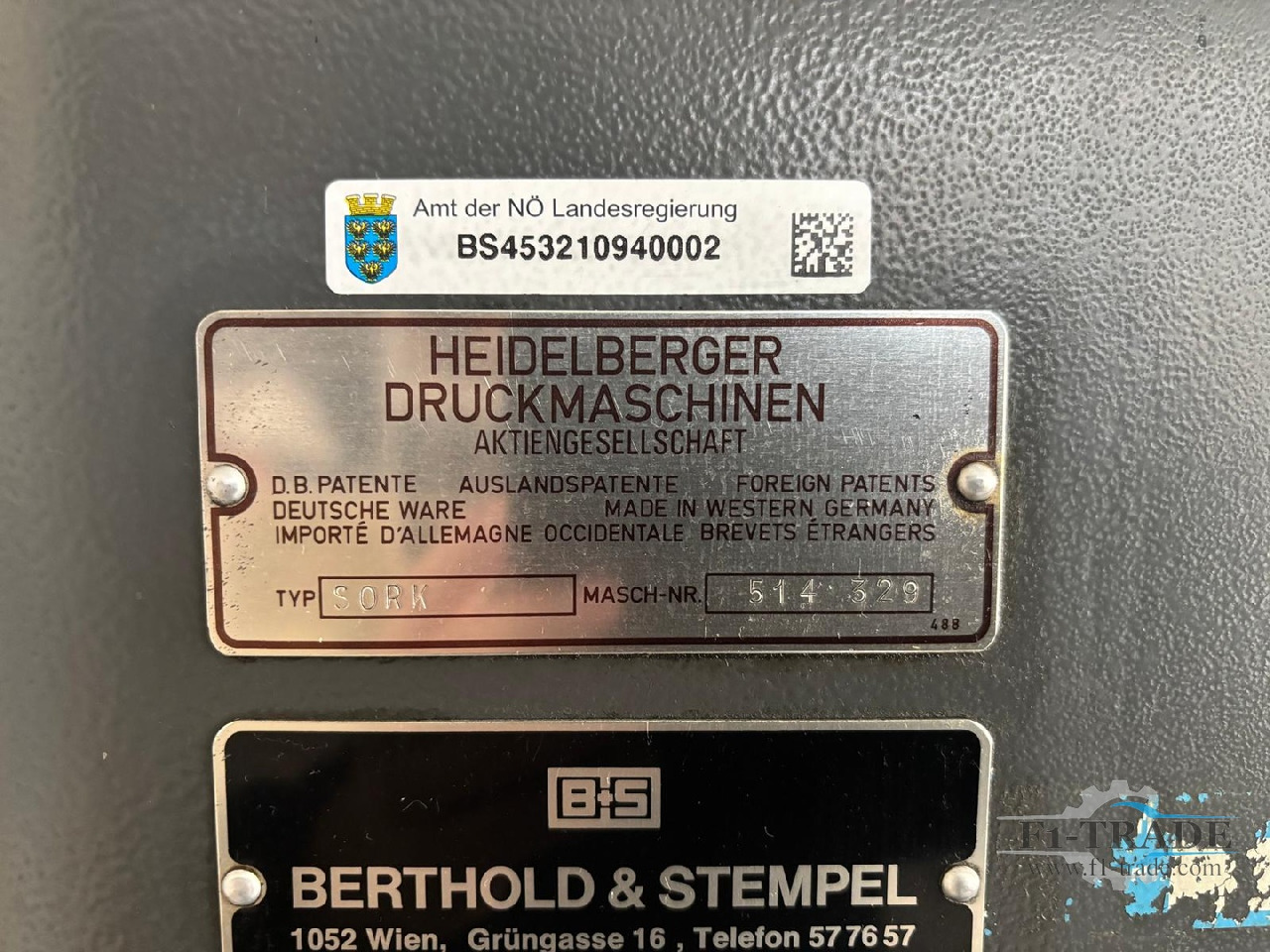 Heidelberg SORK - Máquina offset: foto 2 Heidelberg SORK - Máquina offset: foto 2