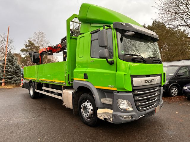 DAF CF 370 mit Kran Klima Tempomat - Camión caja abierta, Camión grúa: foto 2 DAF CF 370 mit Kran Klima Tempomat - Camión caja abierta, Camión grúa: foto 2