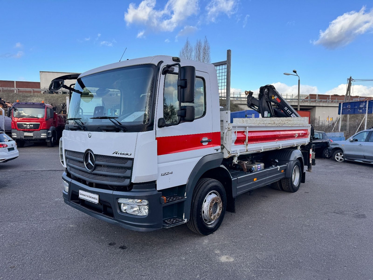 Mercedes-Benz Atego 1224 Kipper - Kran - Camión volquete, Camión grúa: foto 3 Mercedes-Benz Atego 1224 Kipper - Kran - Camión volquete, Camión grúa: foto 3