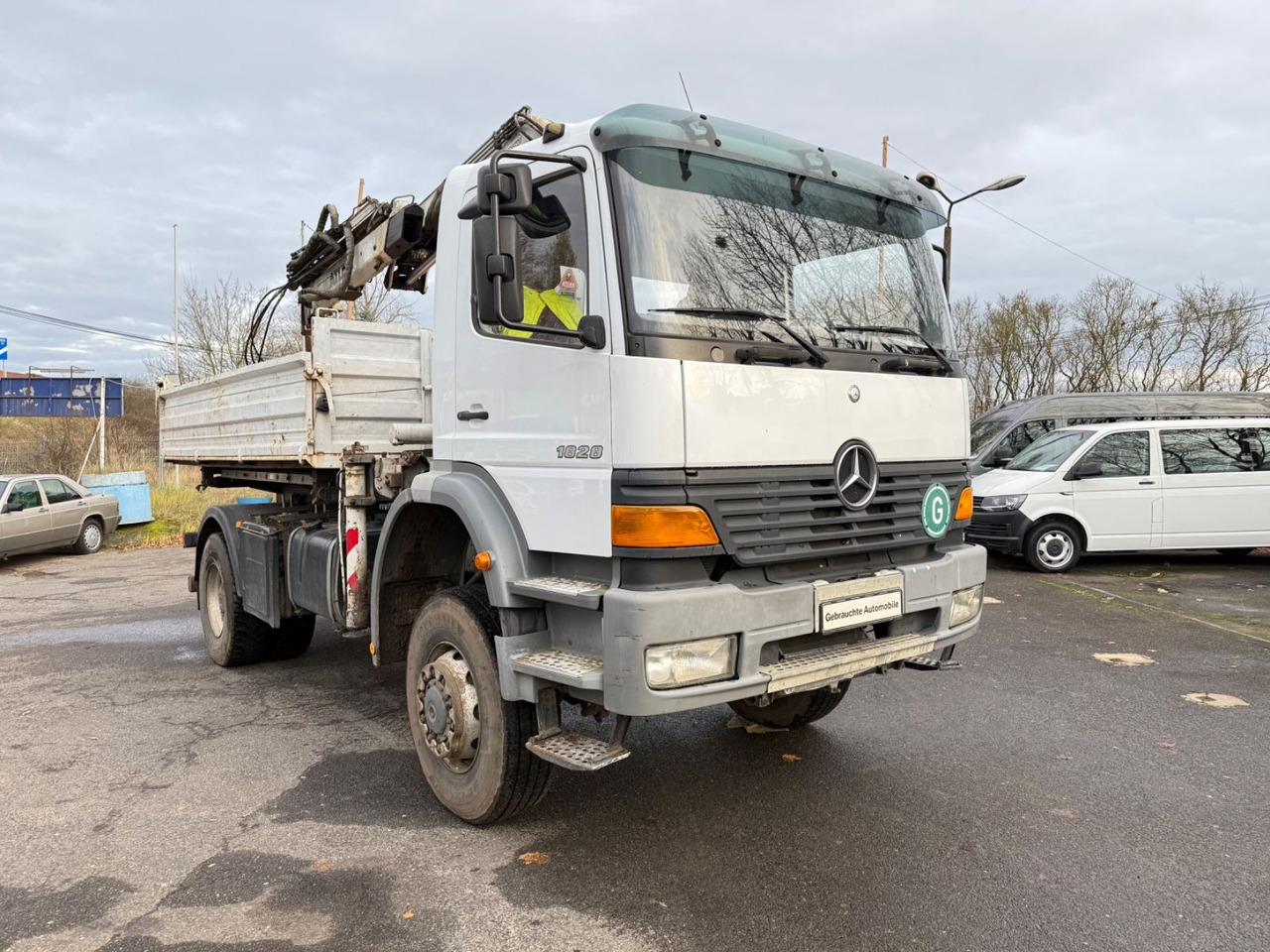 Mercedes-Benz Atego 1828 4x4 Kipper-Kran Atlas - Camión volquete, Camión grúa: foto 3 Mercedes-Benz Atego 1828 4x4 Kipper-Kran Atlas - Camión volquete, Camión grúa: foto 3