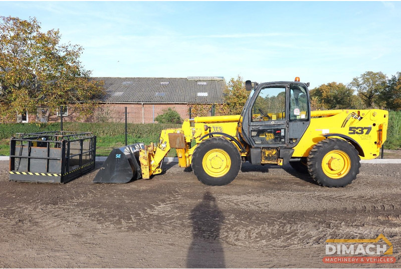 JCB 537 135 JCB verreiker met werkbak op afstandsbediening + nieuwe bak en palletvorken. TOP!! - Manipulador telescópico: foto 1 JCB 537 135 JCB verreiker met werkbak op afstandsbediening + nieuwe bak en palletvorken. TOP!! - Manipulador telescópico: foto 1