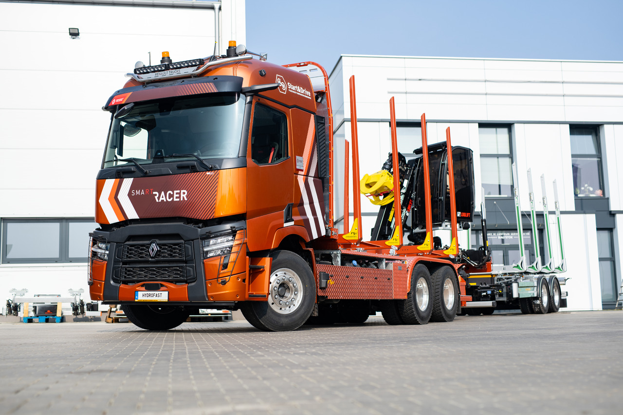 RENAULT TRUCKS C P6X4 Zabudowa do transportu drewna / Timber transport truck / Holztransportwagen/Camion de transport lemn - Camión forestal, Camión eléctrico: foto 4 RENAULT TRUCKS C P6X4 Zabudowa do transportu drewna / Timber transport truck / Holztransportwagen/Camion de transport lemn - Camión forestal, Camión eléctrico: foto 4