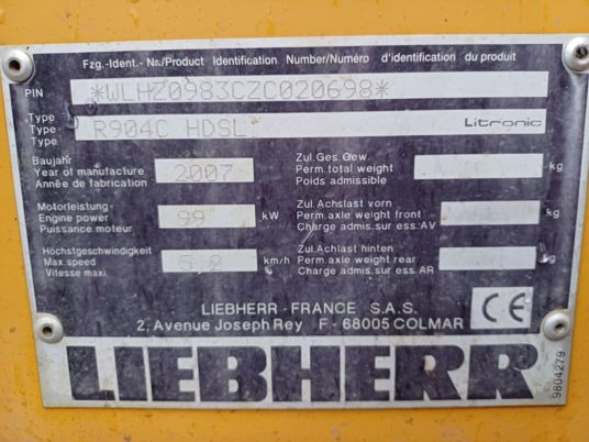 Liebherr 904 LIPTRONIC - Excavadora de cadenas: foto 5 Liebherr 904 LIPTRONIC - Excavadora de cadenas: foto 5