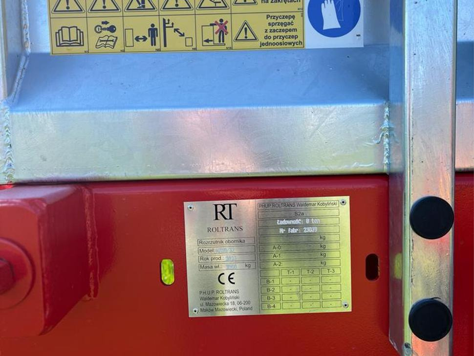 Esparcidor de estiércol Roltrans Miststreuer / Manure spreader / Épandeur à fumier / Spandiletame / Разбрасыватель органических удобрений / Rozrzutnik obornika N250/32 JAMNIK 8 t: foto 9 Esparcidor de estiércol Roltrans Miststreuer / Manure spreader / Épandeur à fumier / Spandiletame / Разбрасыватель органических удобрений / Rozrzutnik obornika N250/32 JAMNIK 8 t: foto 9