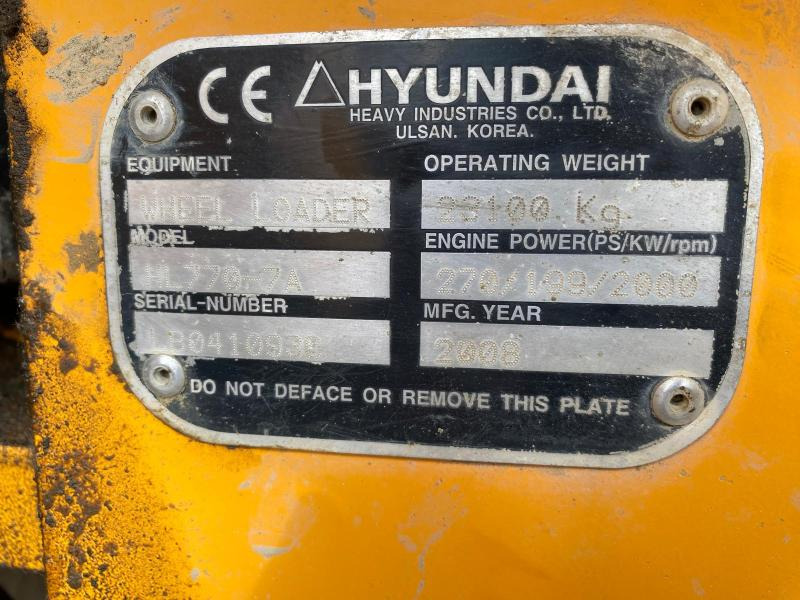 Retroexcavadora HYUNDAI Chargeuse articulé HL770-7A 23T: foto 23