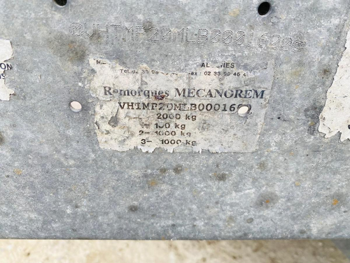Leasing de MECANOREM Remorque porte engins 2T MECANOREM Remorque porte engins 2T: foto 12