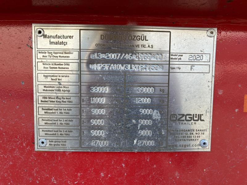 Semirremolque volquete OZGUL BENNE TRAILER: foto 10