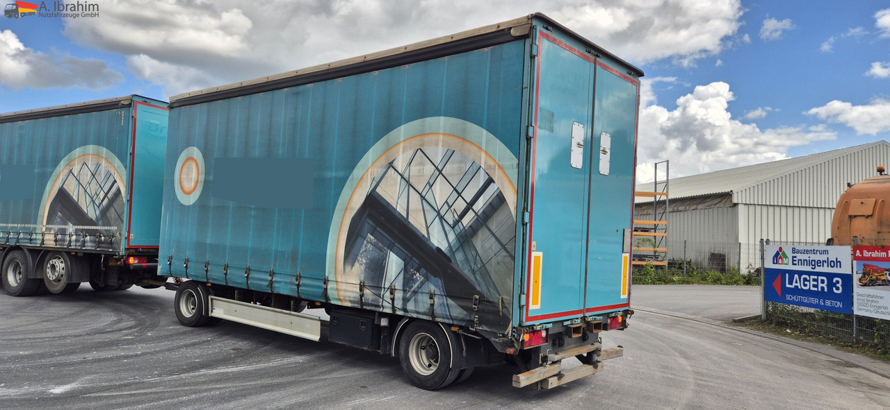 Fliegl ZPS 182 Edscha, Schiebeplane, Bordwande innenliegend - Remolque con toldo: foto 1 Fliegl ZPS 182 Edscha, Schiebeplane, Bordwande innenliegend - Remolque con toldo: foto 1