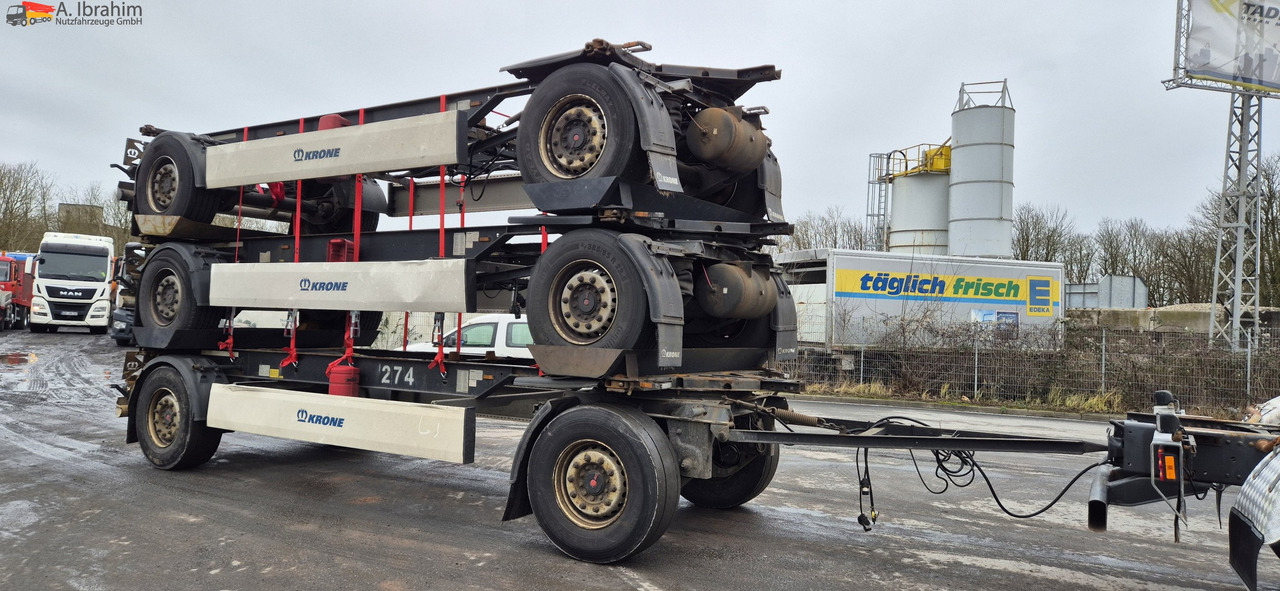 Krone AZ 3x vorhanden SAF Achsen, fertig gestapelt - Remolque portacontenedore/ Intercambiable: foto 4 Krone AZ 3x vorhanden SAF Achsen, fertig gestapelt - Remolque portacontenedore/ Intercambiable: foto 4