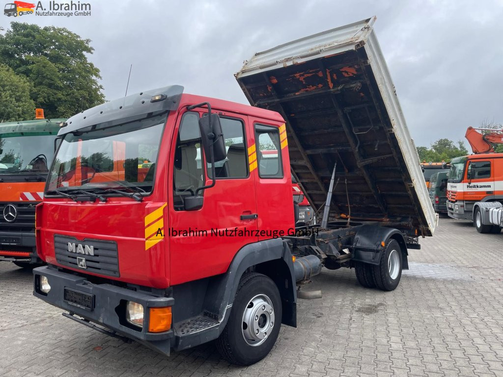 MAN L 2000 Meiller 3 Seitenkipper Rost ja (Aufbau), sonst Zustand gut - Furgoneta basculante: foto 1 MAN L 2000 Meiller 3 Seitenkipper Rost ja (Aufbau), sonst Zustand gut - Furgoneta basculante: foto 1