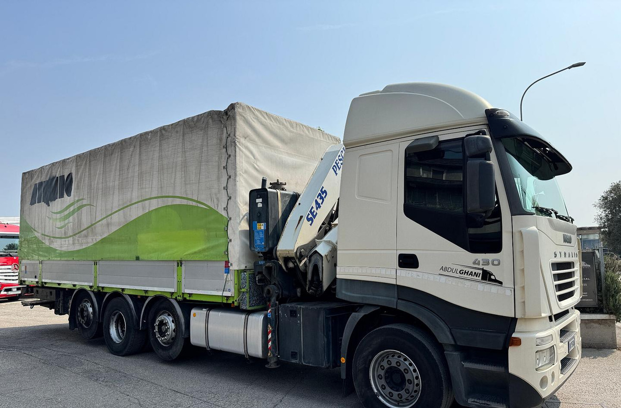 IVECO 430 - 4 ASSI STRADALE CON GRU - Camión lona: foto 3 IVECO 430 - 4 ASSI STRADALE CON GRU - Camión lona: foto 3